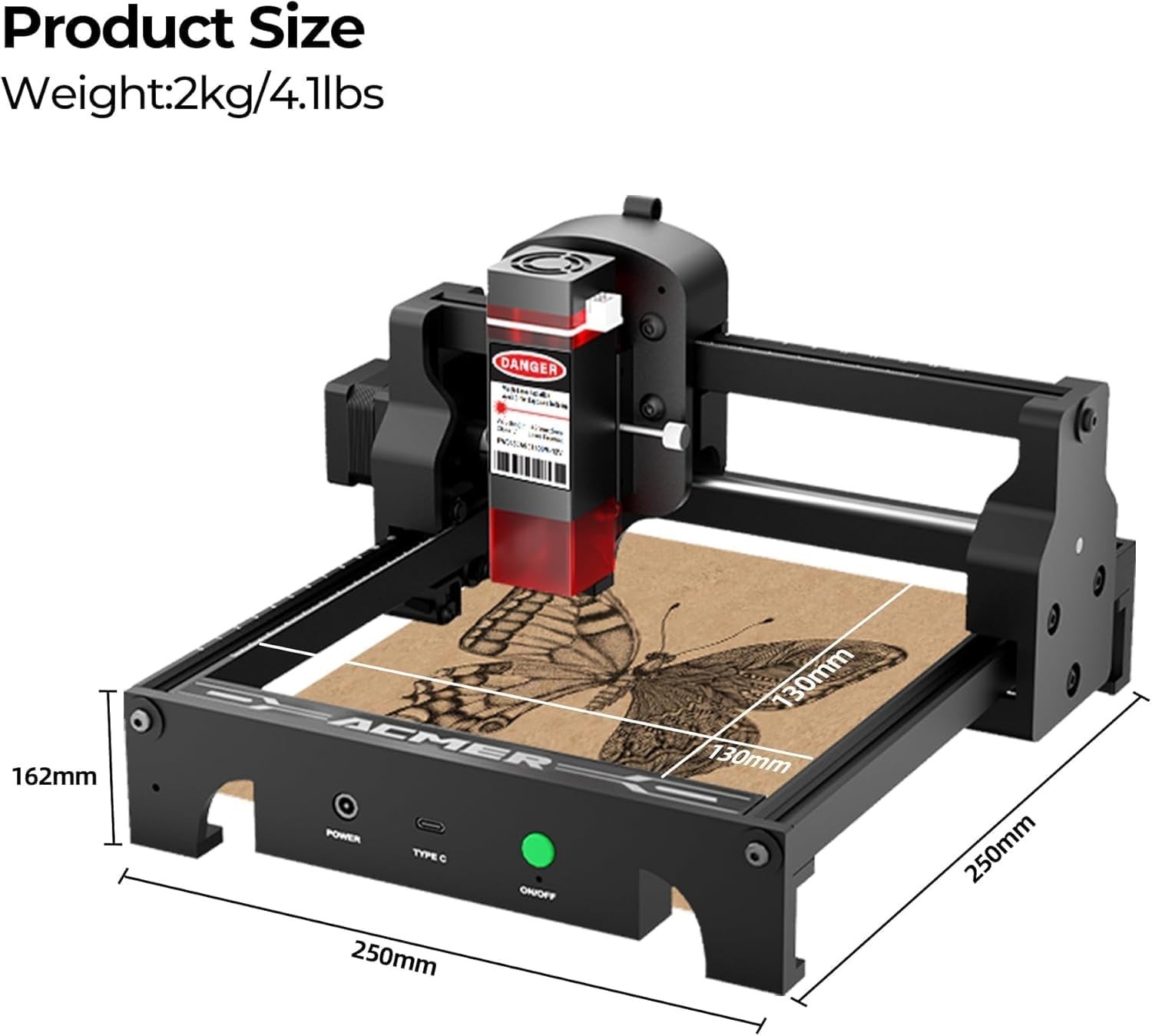 ACMER Laser Engraver 6W Mini Laser Cutter for – Personalized Gifts DIY Machine