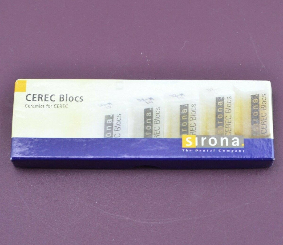 SIRONA CEREC BLOCS CERAMICS SHADE GUIDE NEW IN BOX 6038520