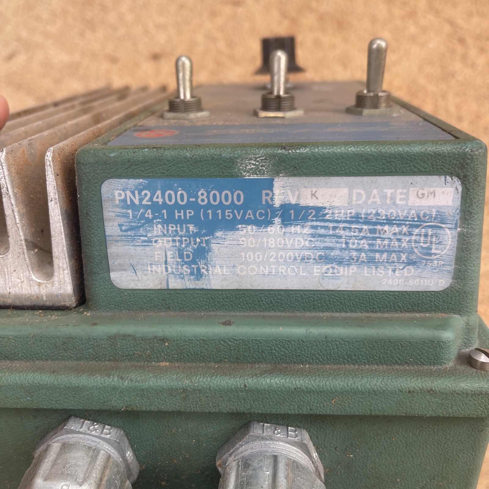 Us Motors PN2400-8000 Speed Controller 1/4-1 HP 115 Vac