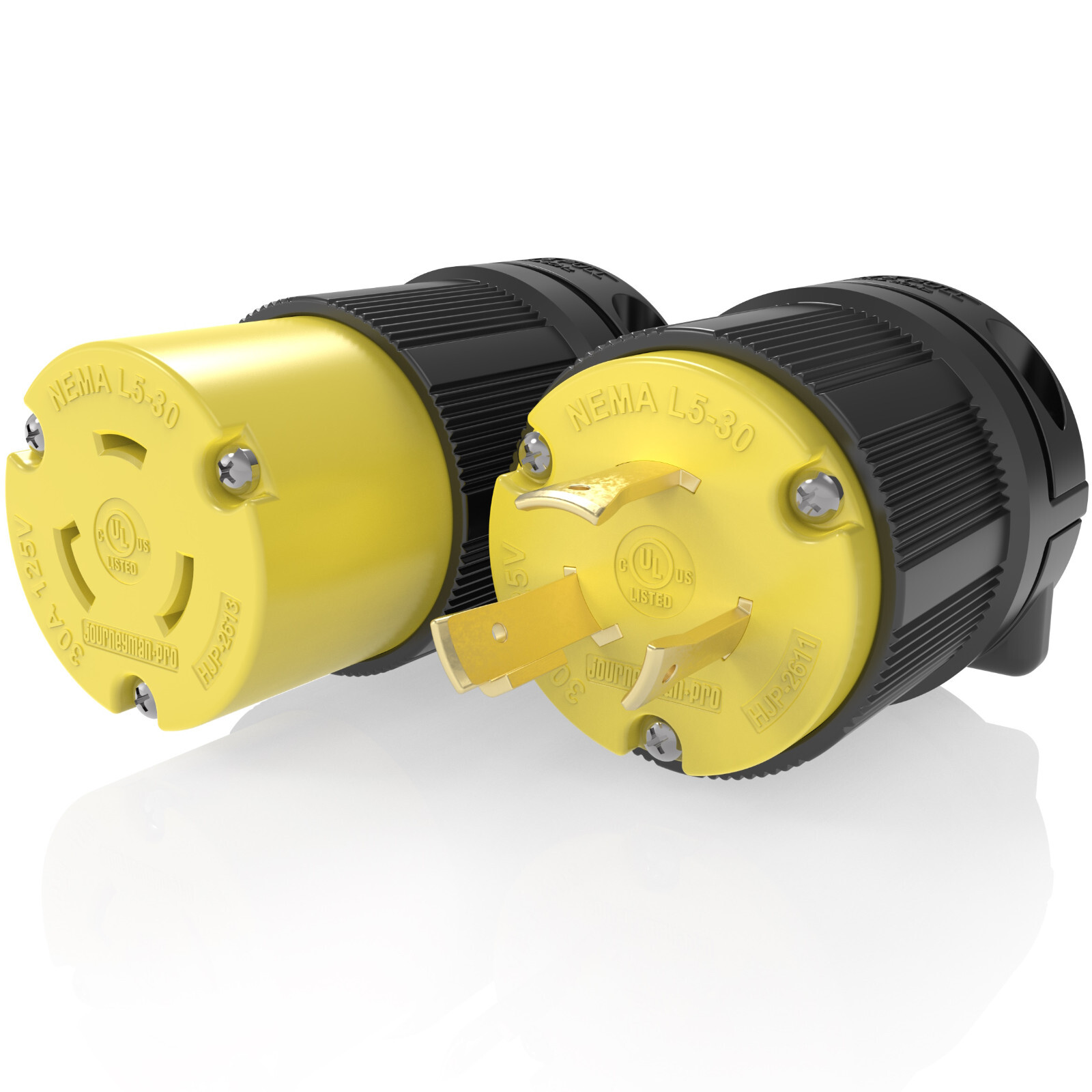NEMA L5-30 Plug Connector Set RV Generator Replacement 30amp 125v L5-30P L5-30R
