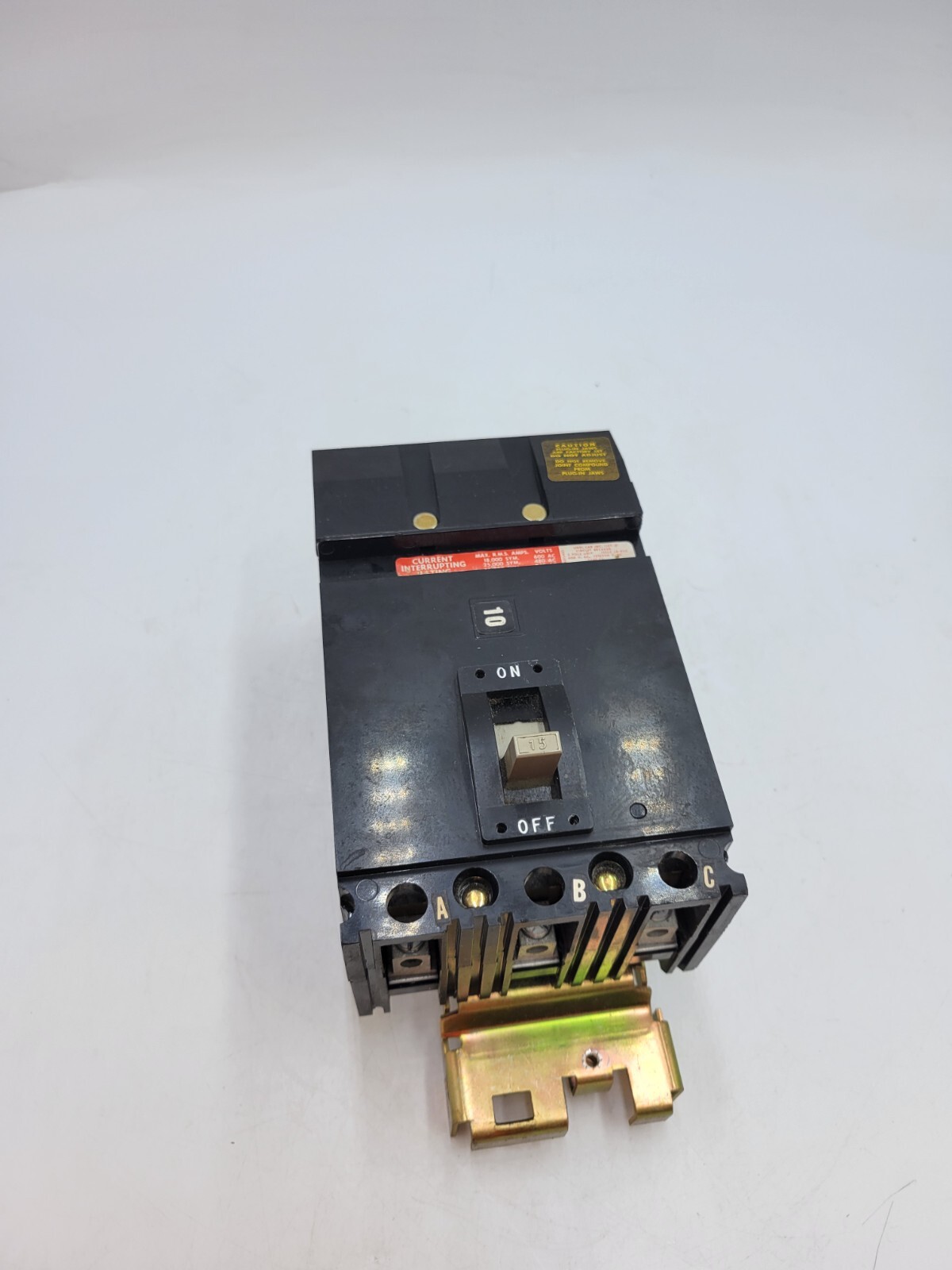 Square D FH-36015 I-Line Circuit Breaker 15A 600V 3P 3PH Type FH 15 Amp 3 Pole