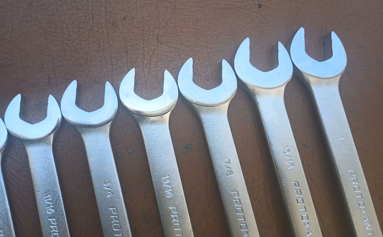 Proto 10pc Anti-Slip Design 6 Point Combination Wrench Set SAE 7/16″ to 1″ USA