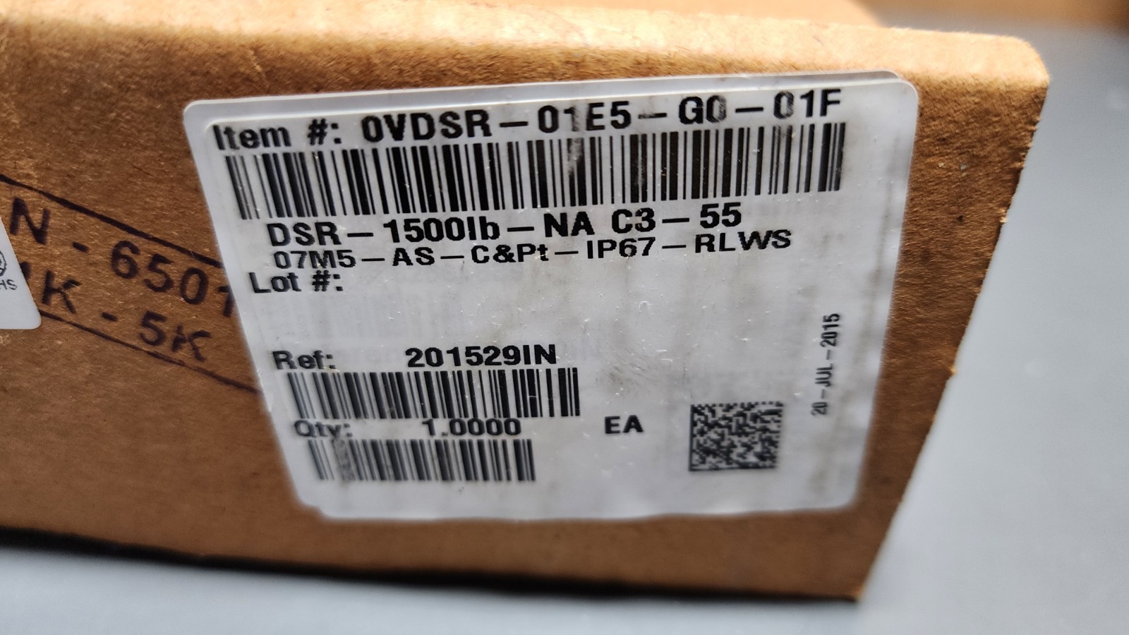 Rice Lake Load Cell RL75016I-1.5K , RL75016I1.5K , 17302 1.5K lbs 1500lb (NOS)