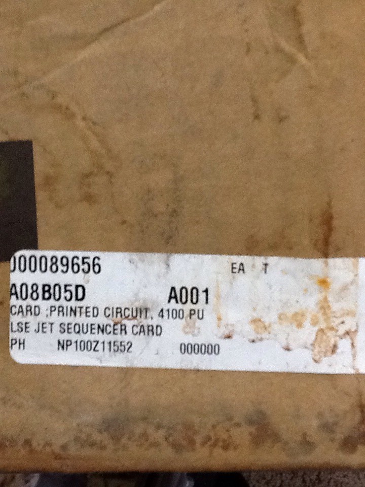 P&H NP100Z11552 Printed Circut 4100 PU Jet Sequencer Card