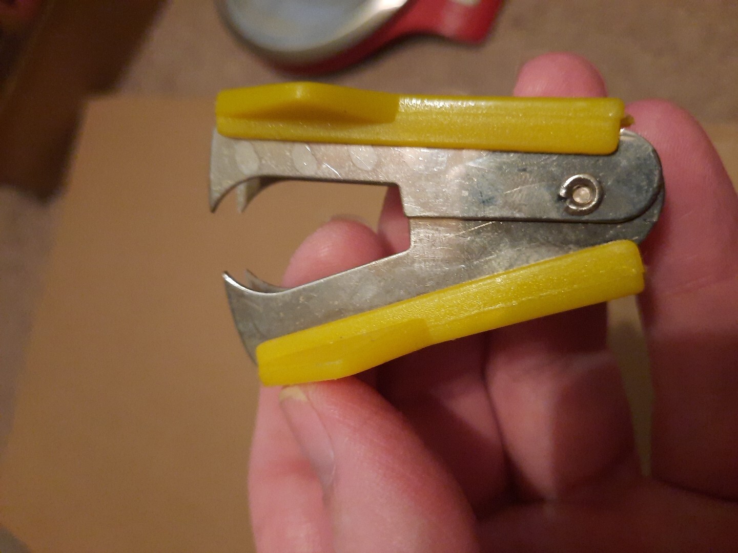 Three Vintage Staple Pullers 1 Bostitch Hong Kong, 1 Taiwan «Yellow» , 1 China
