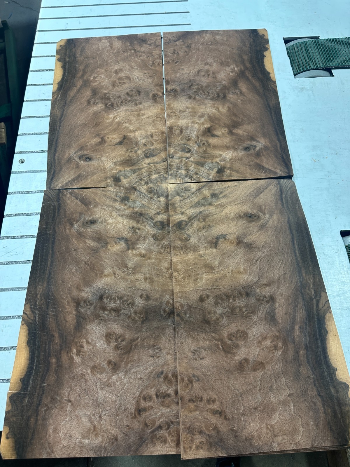 Walnut Burl Raw Wood Veneer 2 sheets 17» x 10» 916O