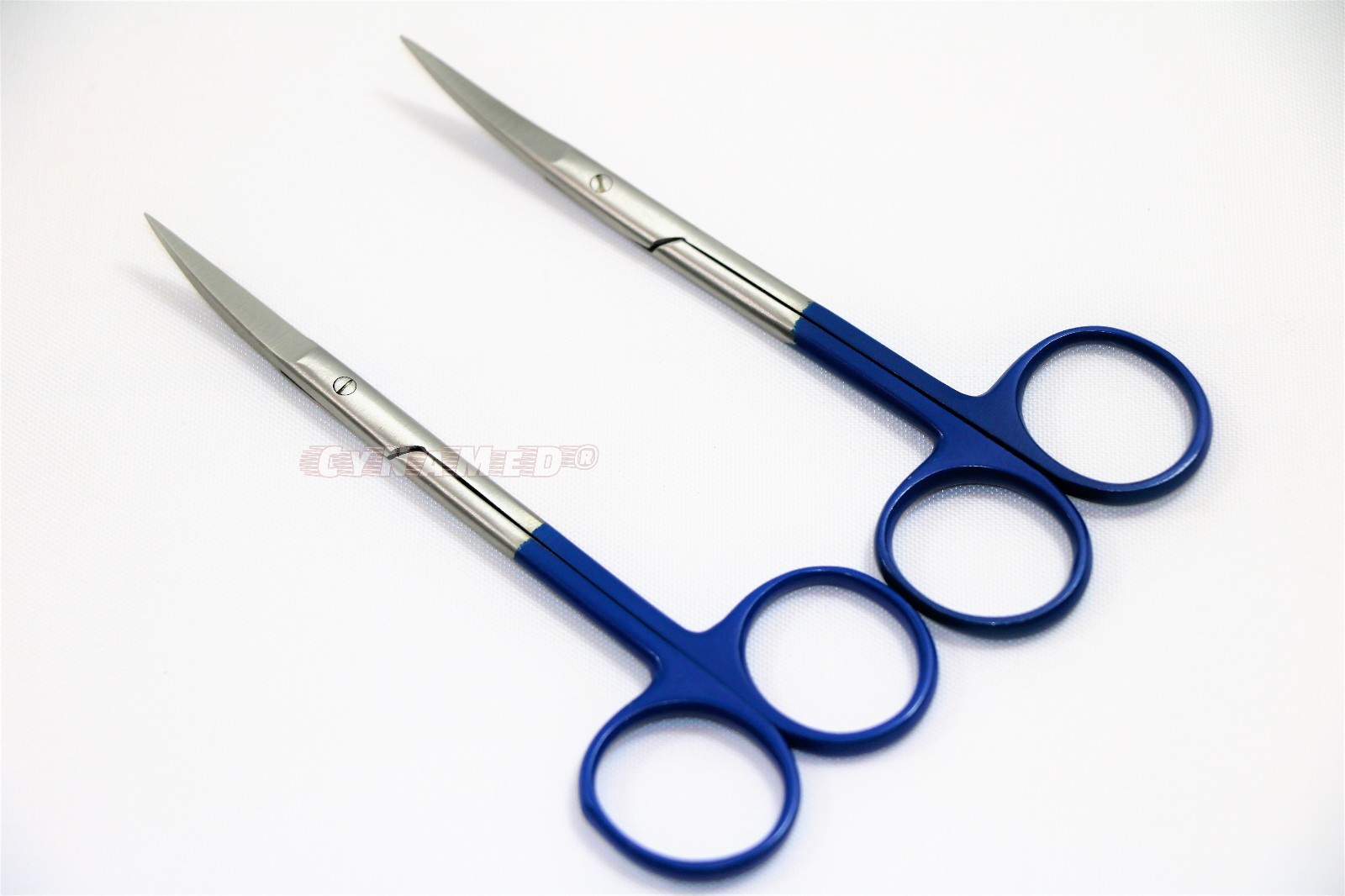 LOT OF 2 IRIS SCISSORS 4.5″CURVED HIGH GRADE SUPERCUT DENTAL SURGICAL INSTRUMENT