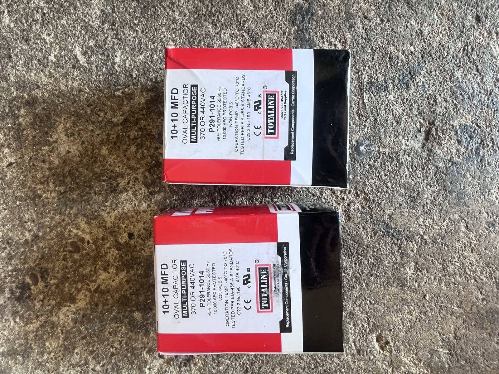 TOTALINE P291-1014 MUTI-PURPOSE CAPACITOR REPLACEMENT RUN 10+10 MFD OVAL
