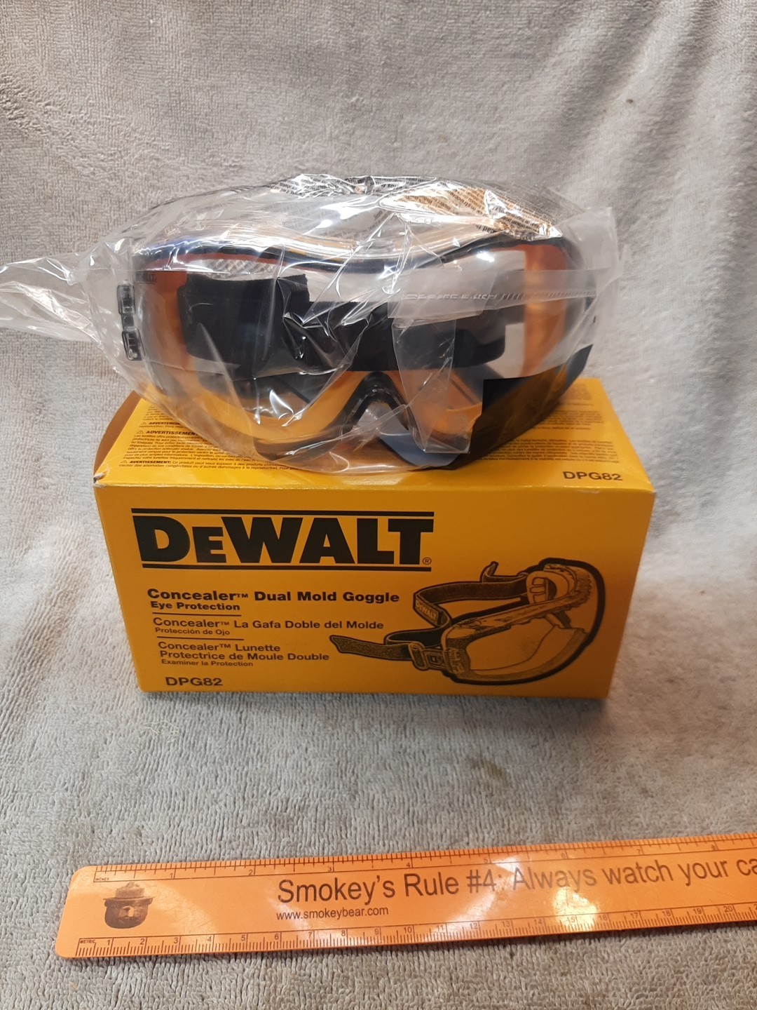 DEWALT DPG82 Concealer Safety Goggles with Clear Anti-Fog Lens