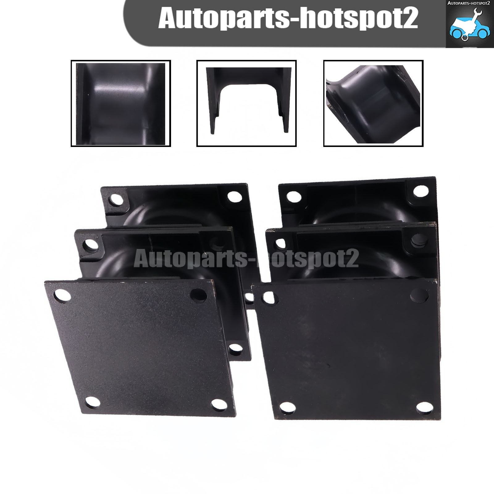 4PCS Vibratory Plate Compactor Rubber Isolator Shock Mount For Stanley Hydraulic