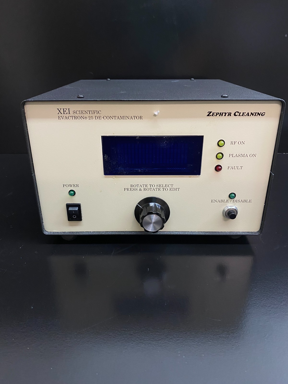 XEI Scientific EVACTRON 25 DE-Contaminator Zephyr Cleaning