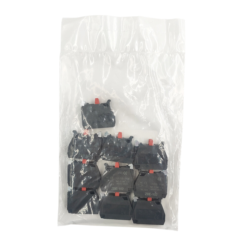 10PCS ZBE-102 Single contact block silver alloy screw clamp terminal 1NC ZBE102