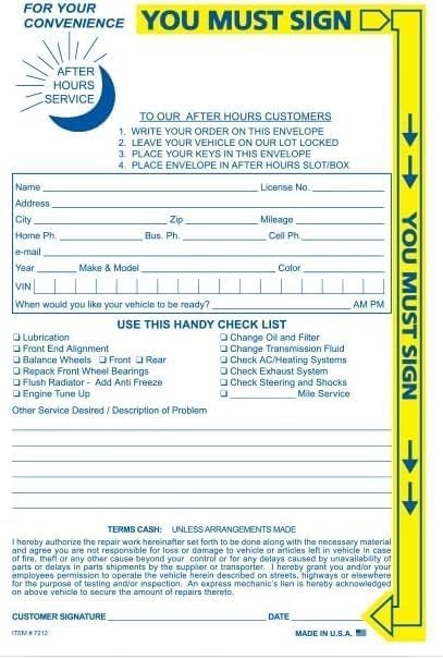 100 PCS After Hours Key Drop Envelopes 6×9 Inch 24 lb White Wove Top Opening
