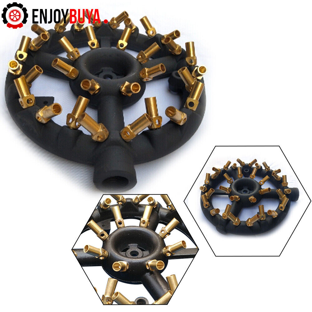 Jet Burner for Natural Gas | Commercial Cast Iron & Brass Wok Burner with 10/20