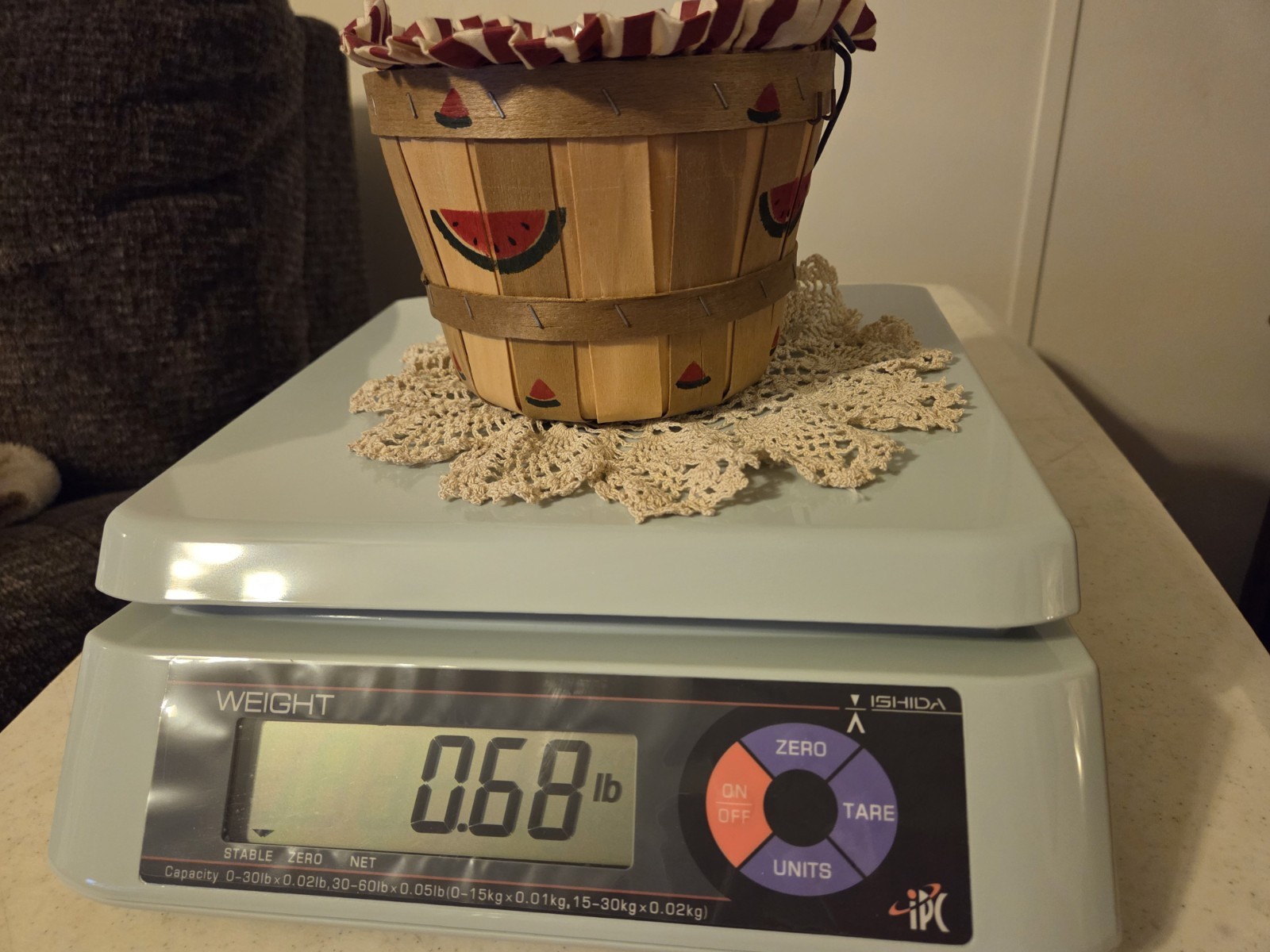 Ishida Portable Bench Scale Single Display, 60 lb (iPC-60)