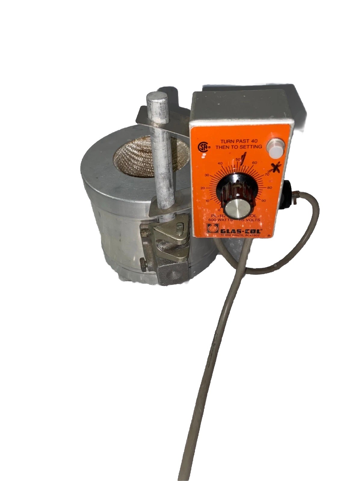 100mL Glas-Col TM96 Heating Mantle w/ PL-112 Temperature Control / Power Supply