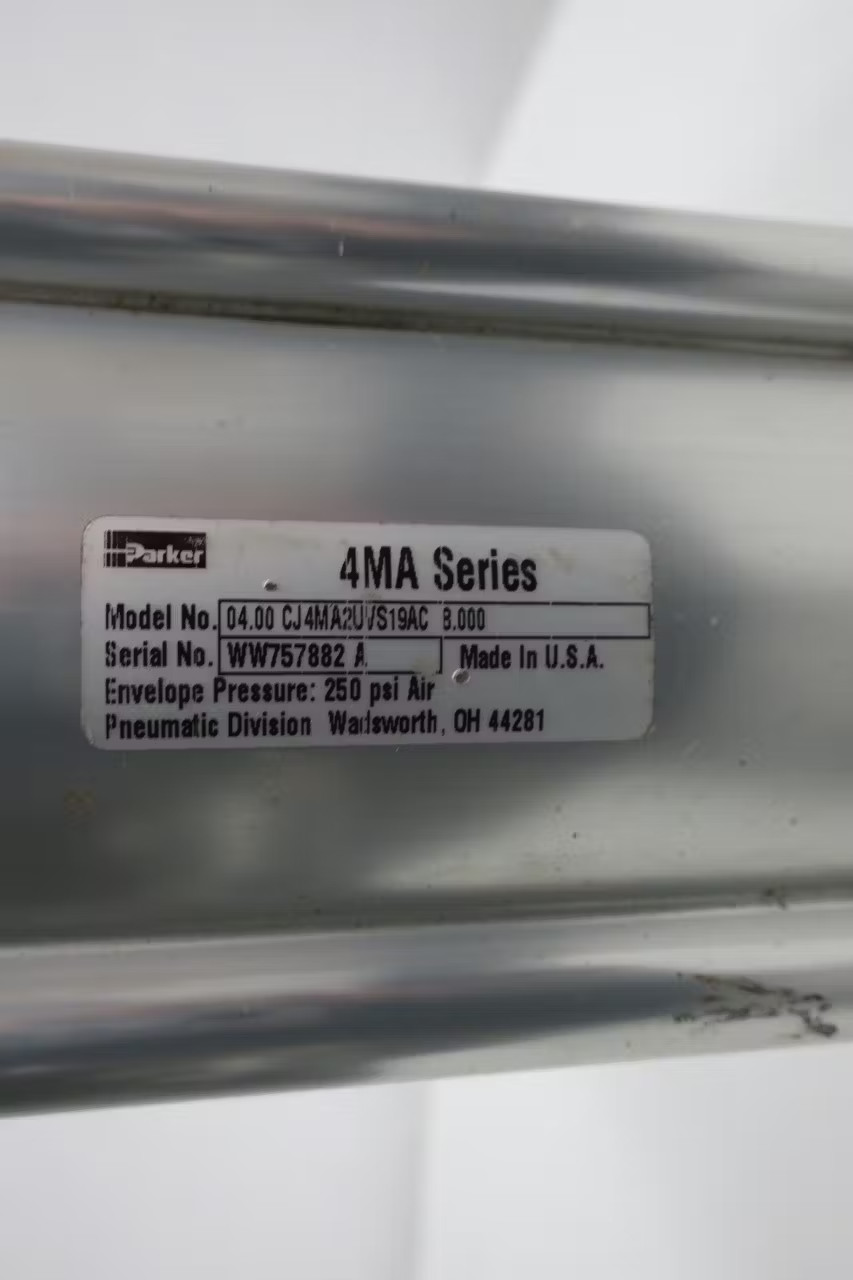 Parker 04.00 CJ4MA2UVS19AC 8.000 Double Acting Pneumatic Cylinder 4in 8in 250psi