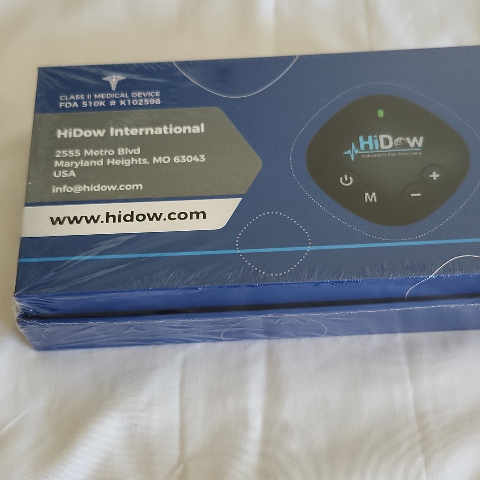 HiDow Spot Wireless TENS/EMS Rechargeable Pain Relief Device NEW Sealed