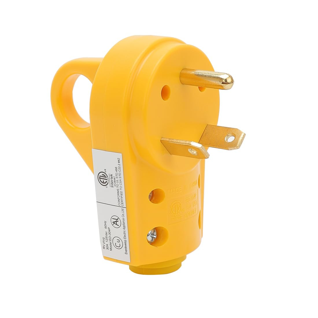 Nema TT-30P 30A 12V Male Plug,30Amp Heavy Duty RV Replacement Plug, 30AMP Plug f