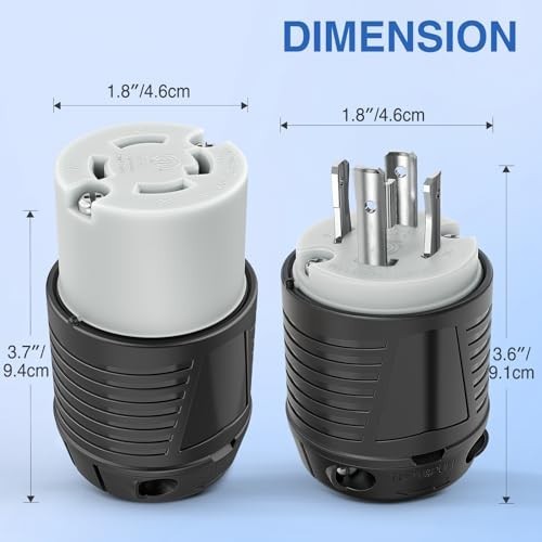 30Amp L14 30P L14 30R Male Female Locking Plug and Connector Generator Twist