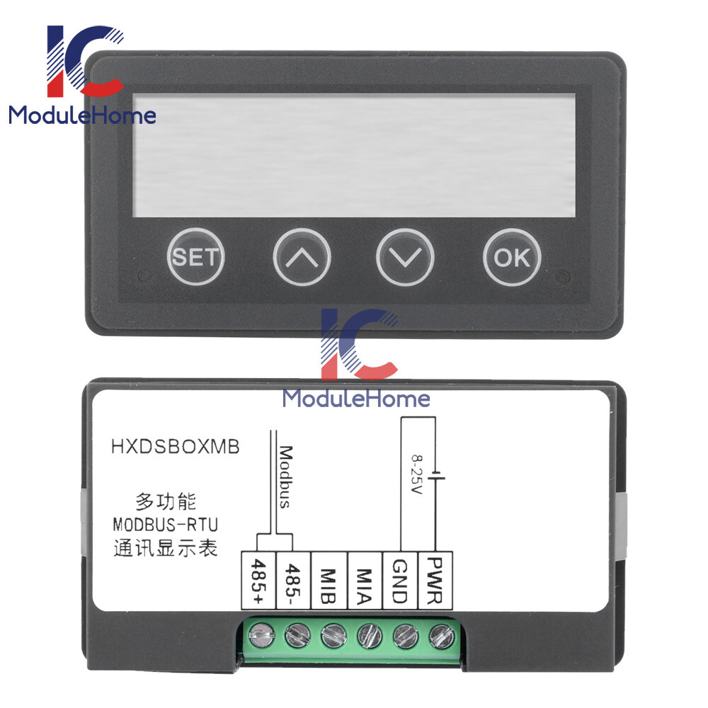 MODBUS-RTU Communication Display Meter RS485 Master-Slave-Monited DC 8-25V New-