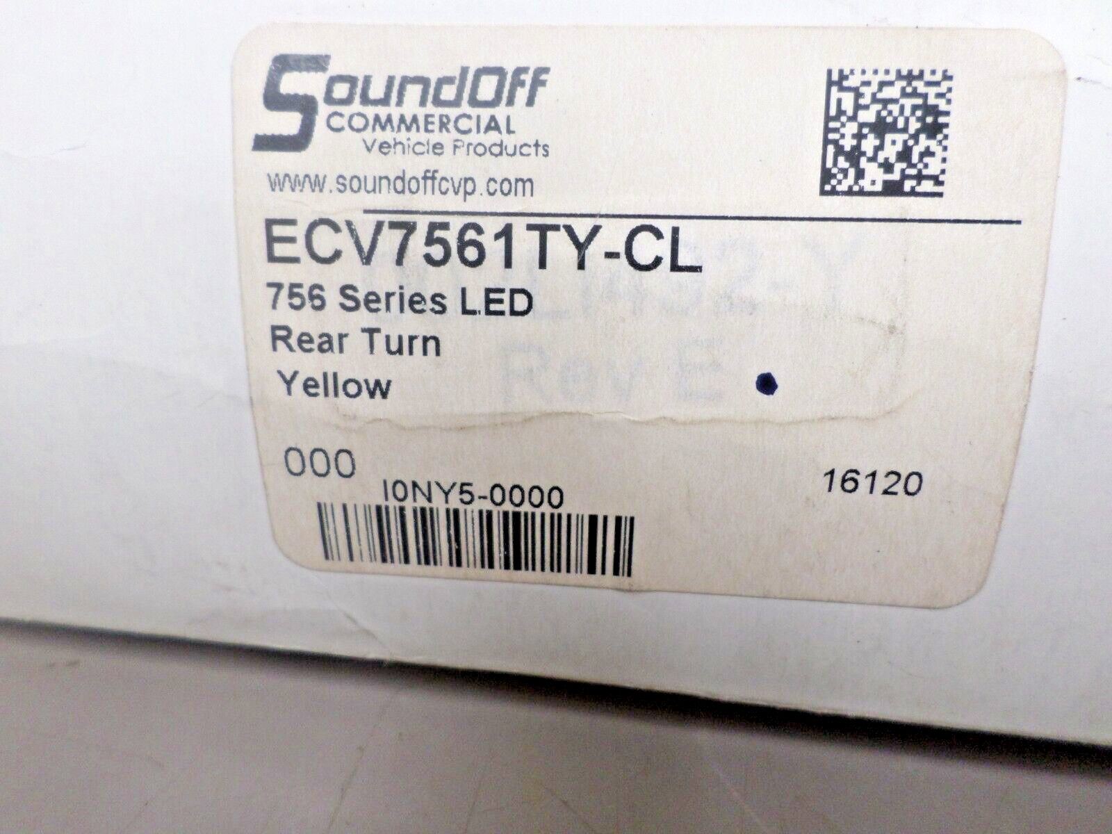 SoundOff Commercial Vehicle Products ECV7561TY-CL 7″ Yellow Turn Signal LED