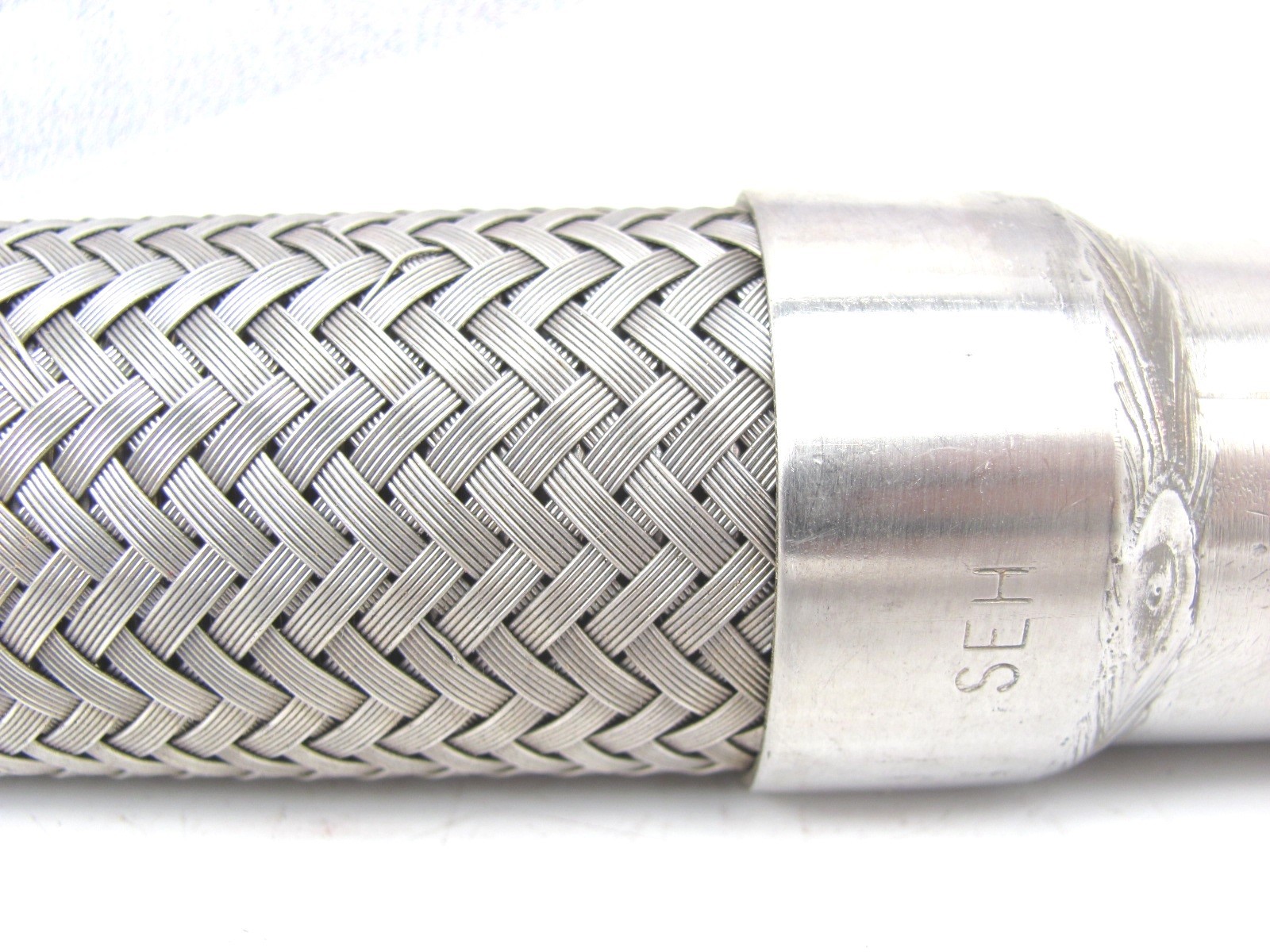 1 in x 19 in BRAIDED STAINLESS STEEL HOSE 24 in Overall – 1 in NPT x 1 in NPT