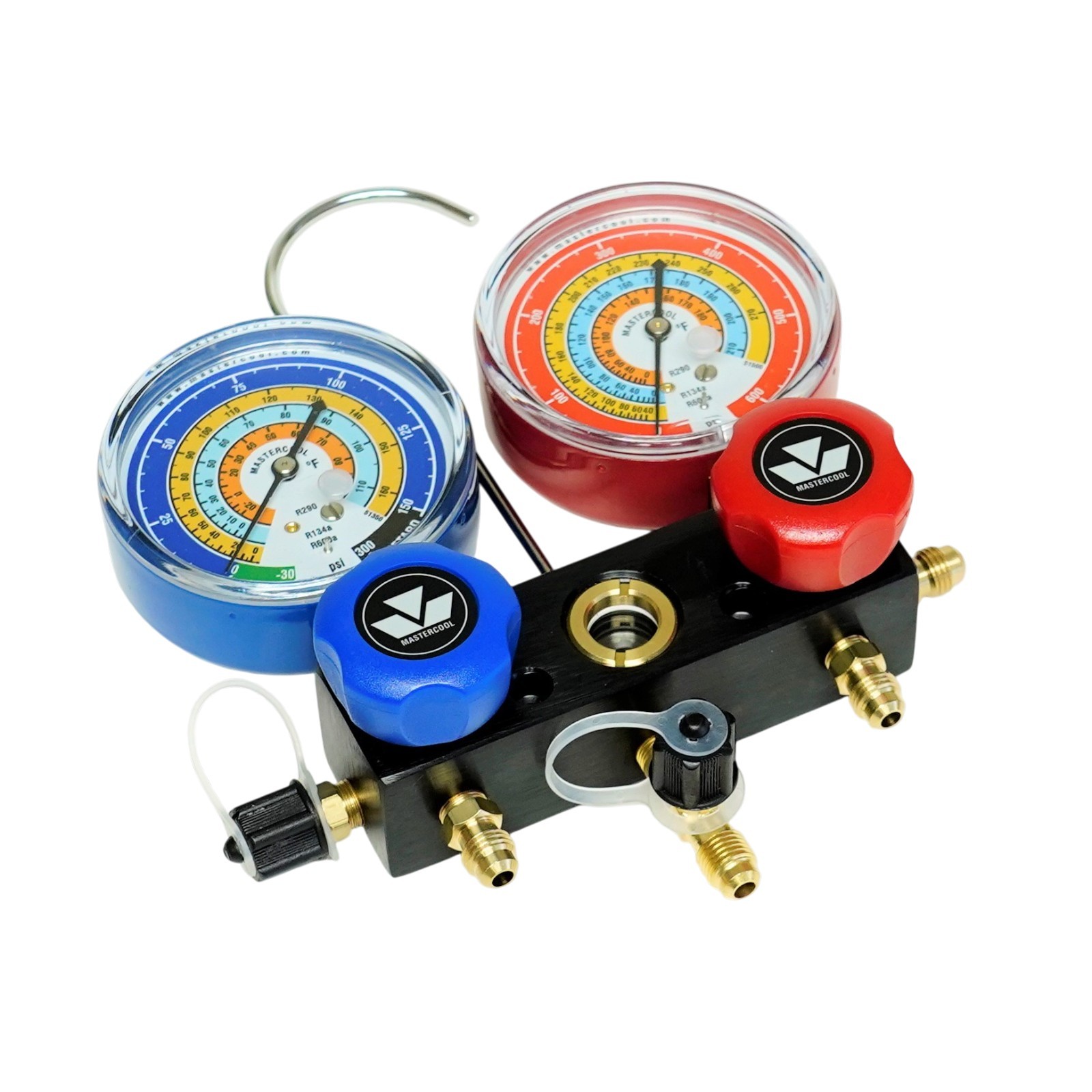 Aluminum Charging Manifold with 18″ Hoses R600a R290 R134a HVAC Refrigeration