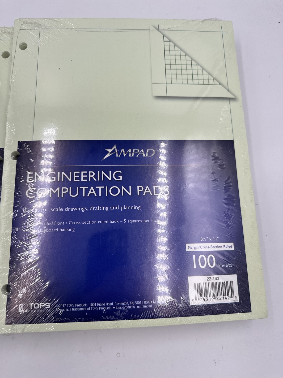 Ampad Engineering Computation Pads 500 Sheets/Pack 8-1/2″ x 11″