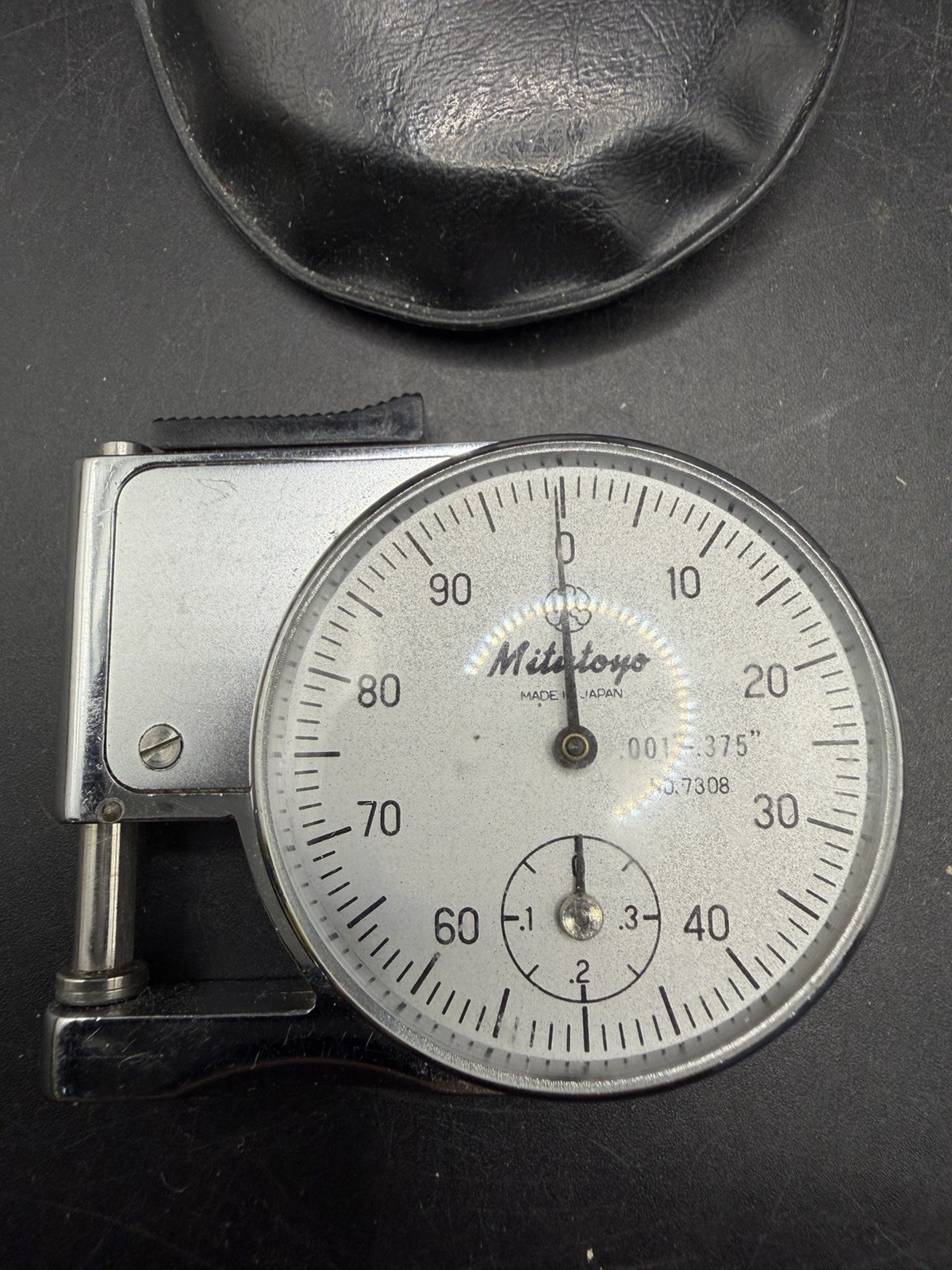 Mitutoyo 7308 Dial Thickness Gauge .001 & Dico Folding Linen Tester Loupe Lot