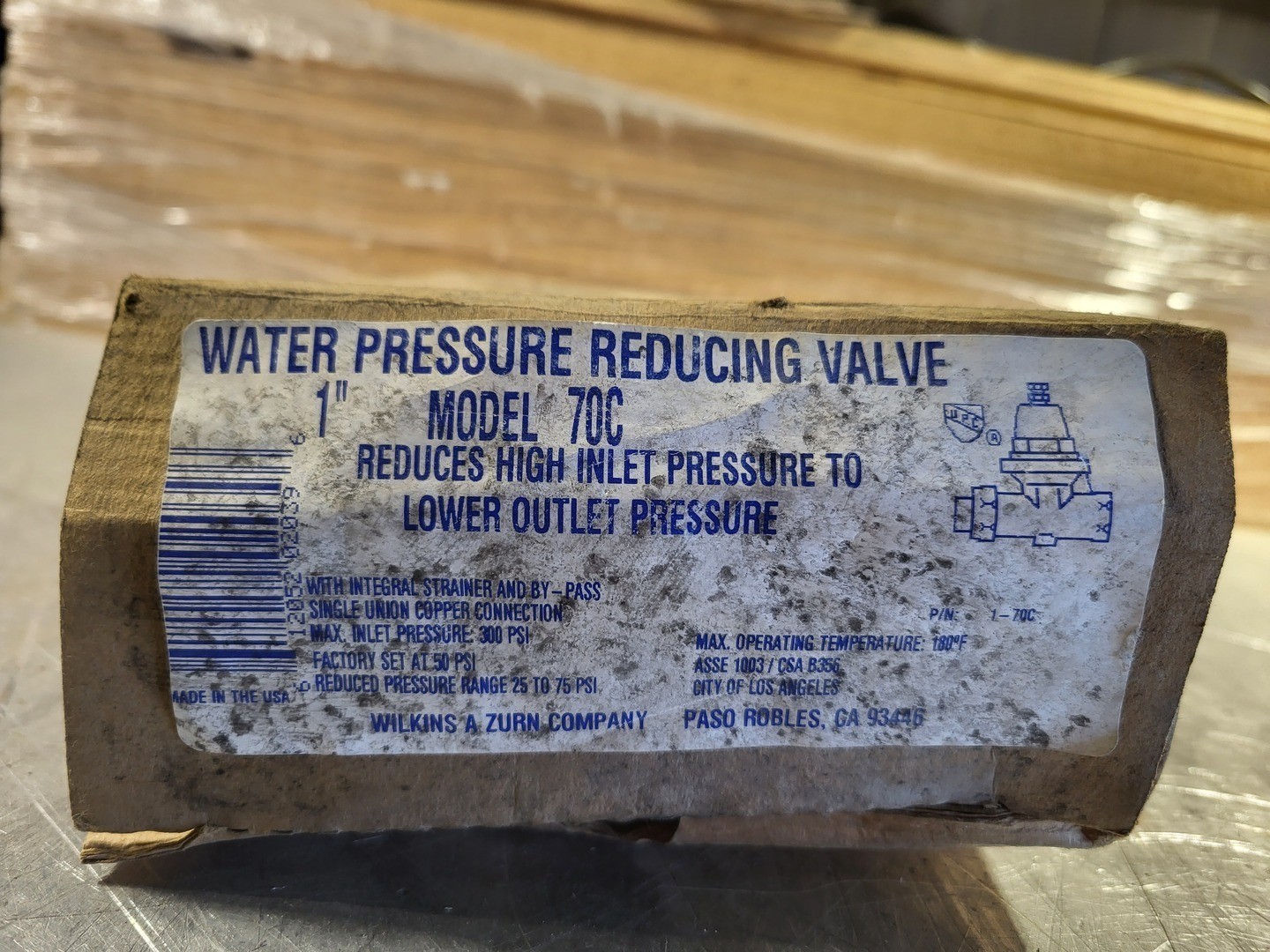 SURPLUS NEW WILKINS Model 70 1″ Pressure Regulating Valve