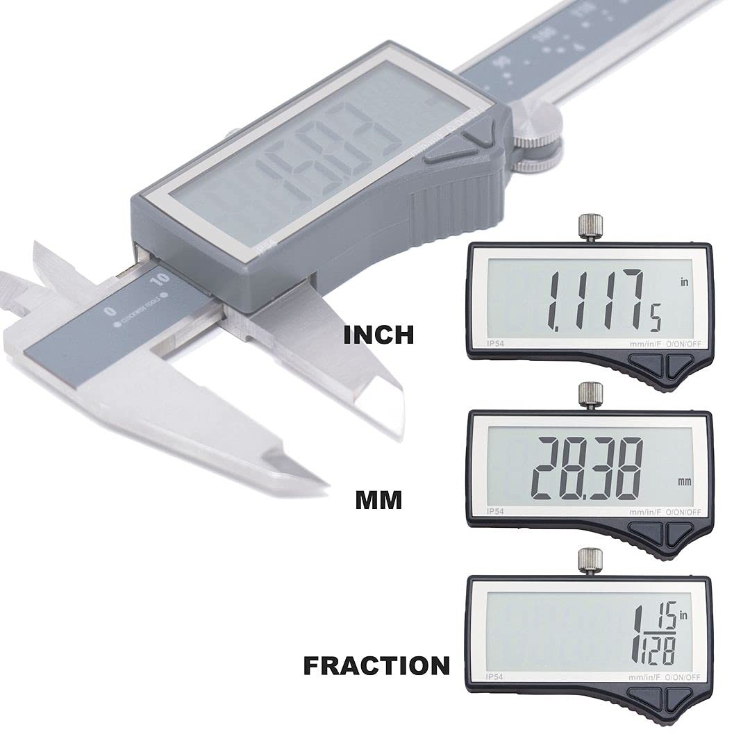 Clockwise Tools IP54 Grade Digital Caliper, DCLR-0605 0-6″ /150mm,