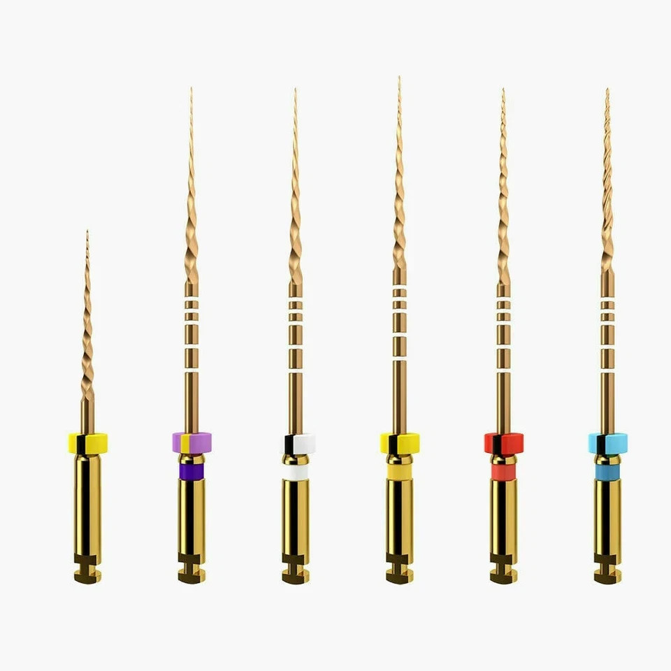 Dentsply Protaper Gold Rotary Pack of 6 Files Sx,S1-S2,F1-F5 25mm