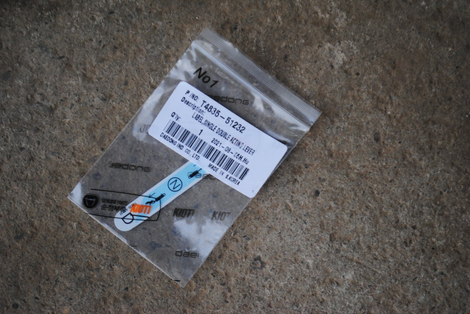 Kioti Daedong DKA137 Detent Double Valve Td24-A0004D DK4210 4710 5310 6010 CHSE