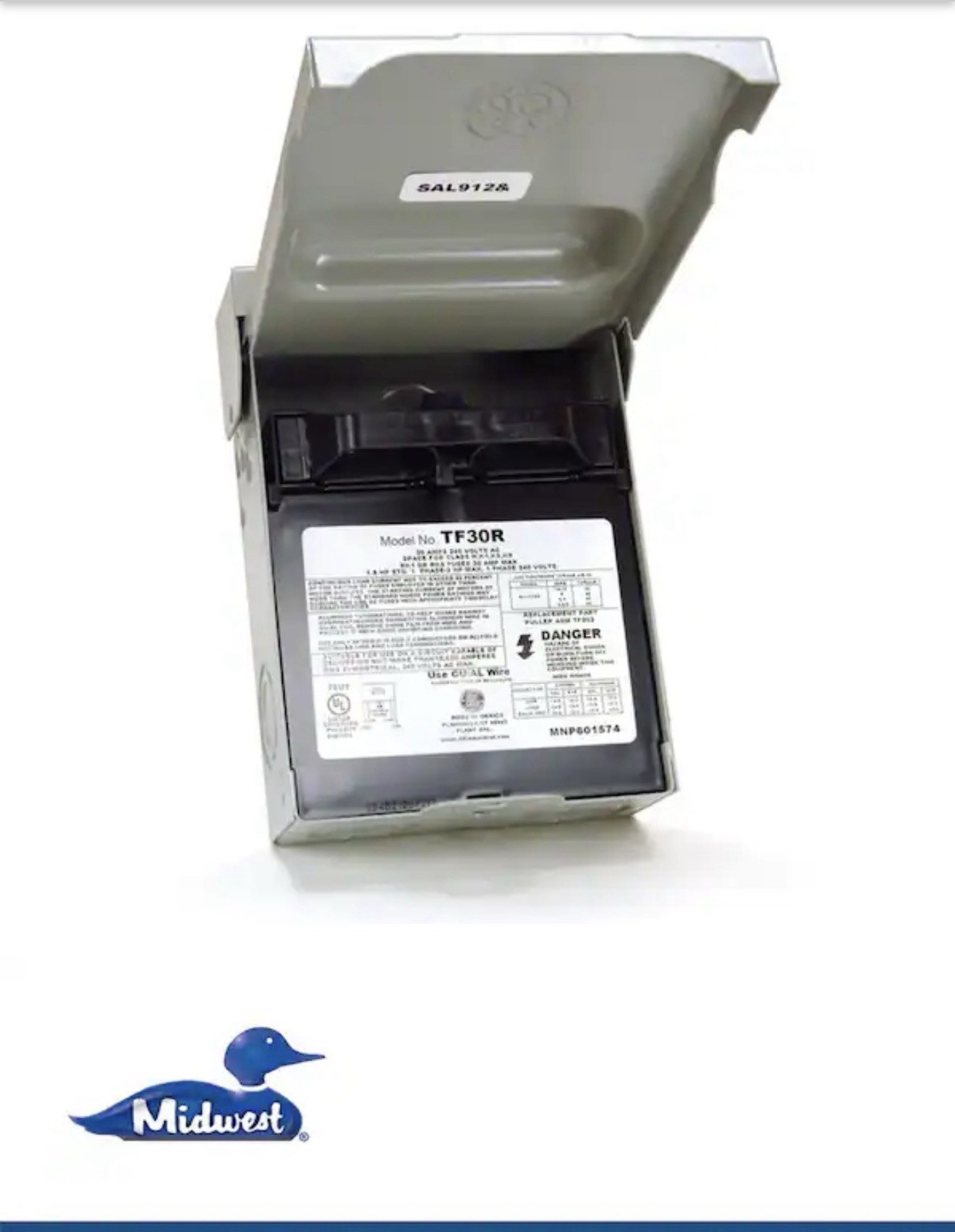GE 30-Amp 120/240-Volt Fused AC Disconnect TF30RCP