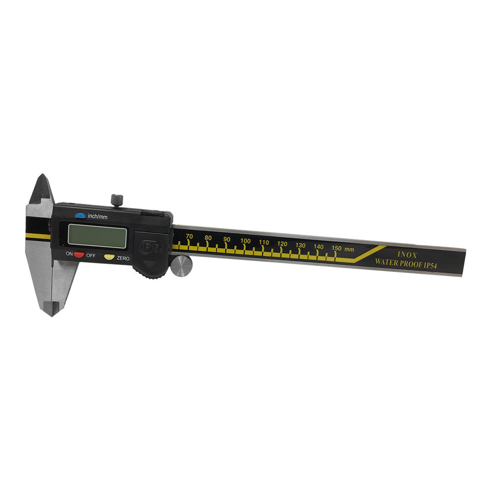 IP54 LCD Screen Electronic Digital Caliper Ruler INOX Splash Proof 6”/150mm