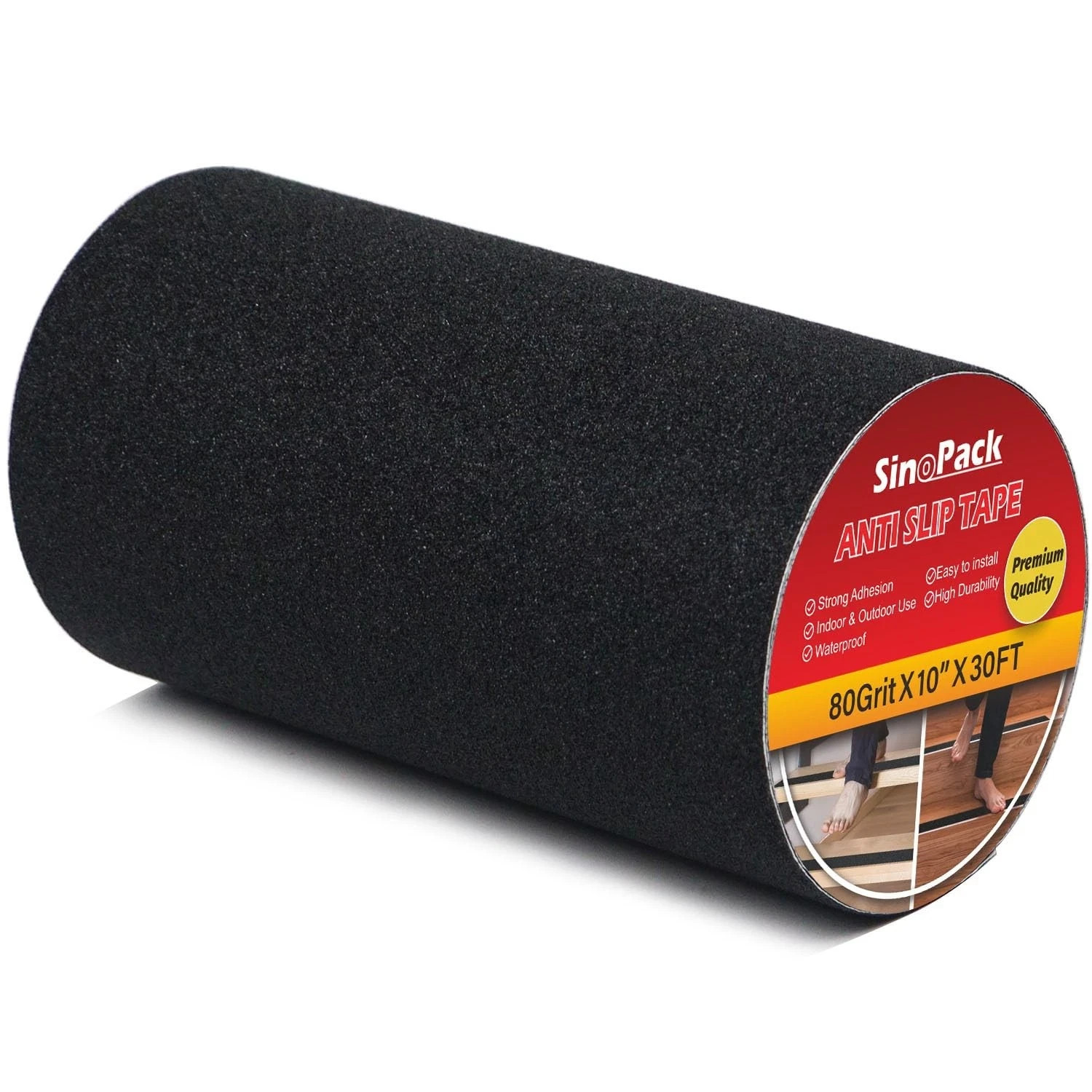 10″ Anti Slip Tape, Black Non Slip Ramp for Outdoor 10Inch x 30FT Non Skid Tape,