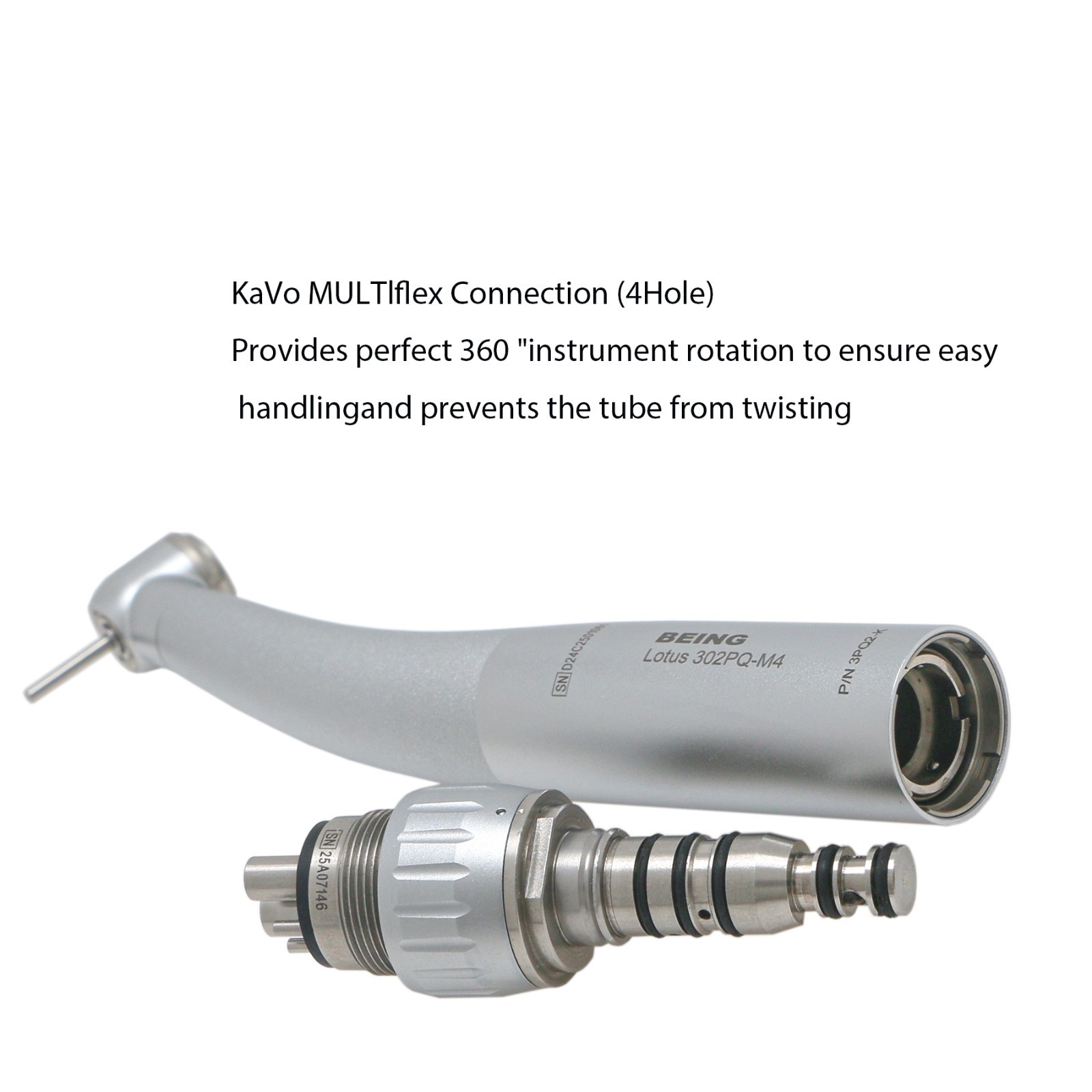 COXO Dental High Speed Handpiece Fiber Optic For 4/6 Hole KAVO MULTIflex Coupler
