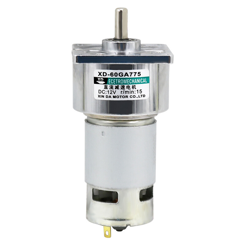 DC 12V/24V 35W High Torque Metal Gear 775 Reduction Motor 60GA Speed 5RPM-500RPM