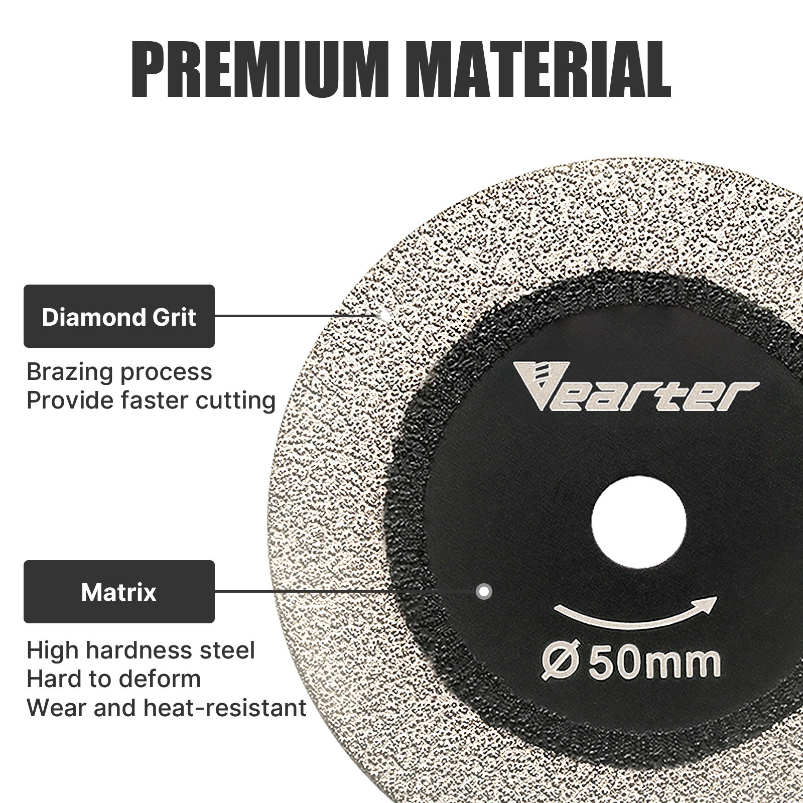 5x 2″ Diamond Glass Cutting Disc for Drill Rotary Tool Ceramic Tile Cutter Blade