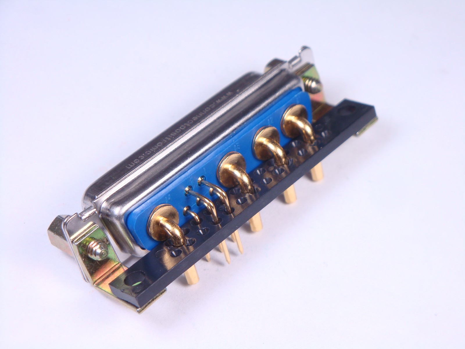 CBM9W4M55B30TS Positronic Male 9 Pos Combo D Sub Connector Right Angle Size 3