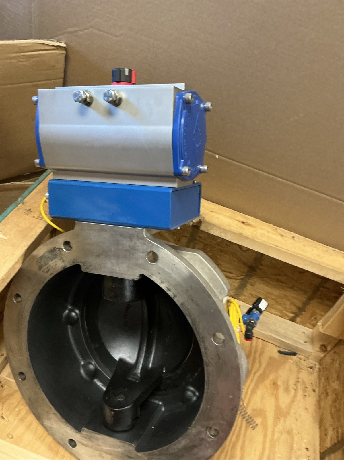 Macawber 10in Pneumatic Dome Valve w/ Mecair ACT500R Actuator ANSI 150 W-400S