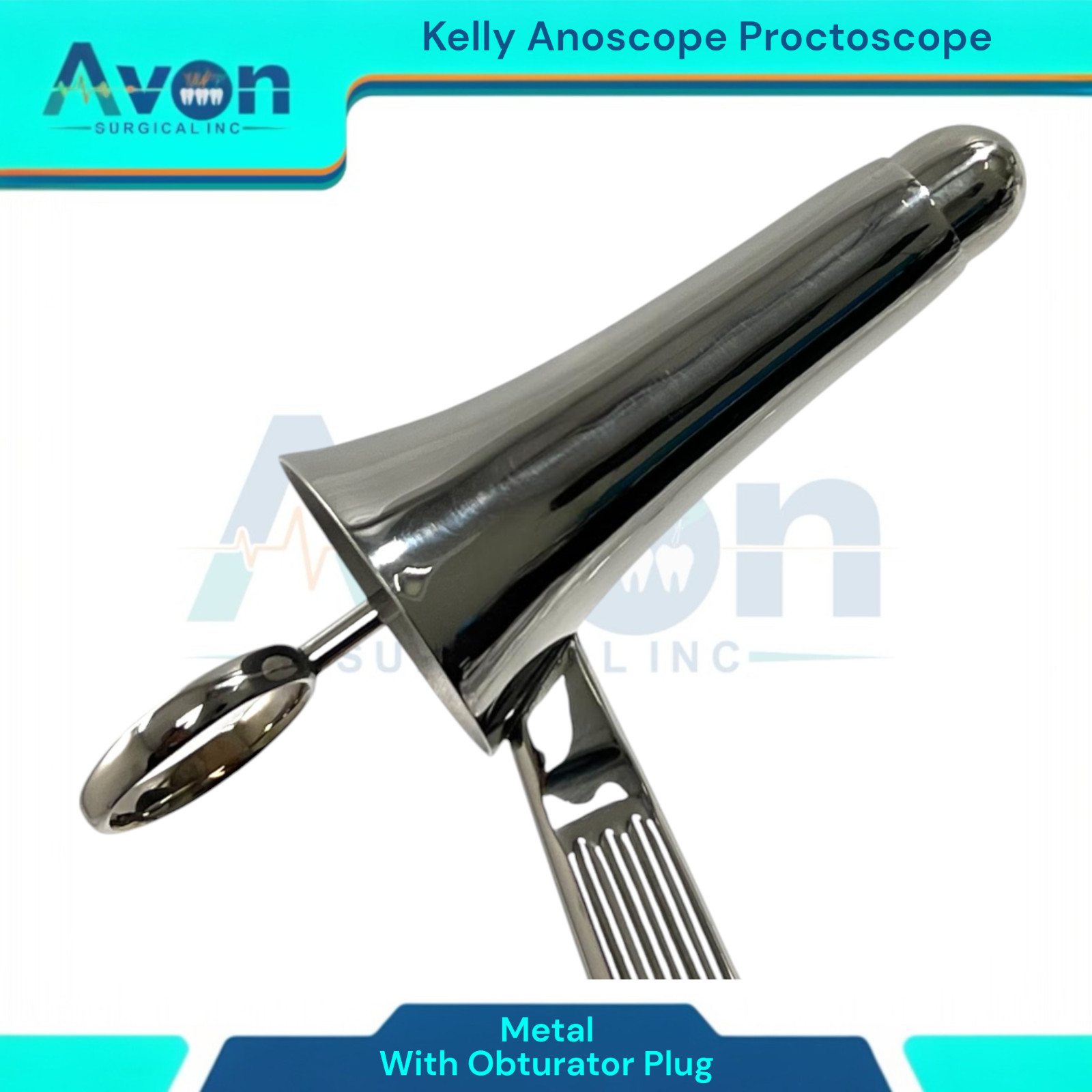 Kelly Anoscope Proctoscope Rectal OB/GYN Urology Instrument with Obturator