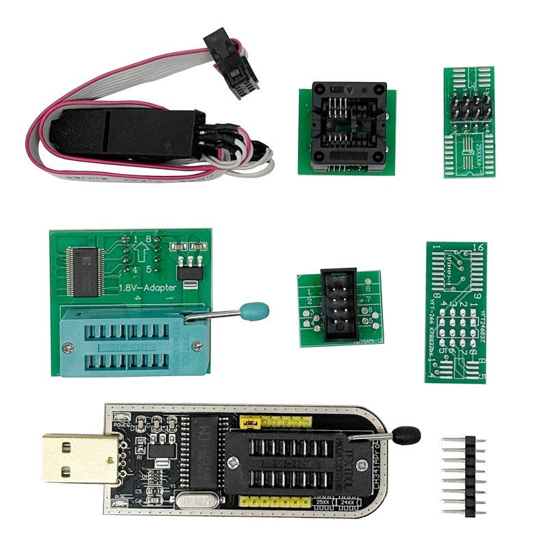 Socket Adapter Flash Chip IC Test Clips Programmer BIOS Programmer Module USB