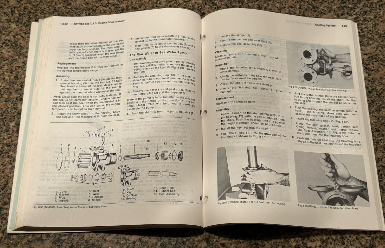 CUMMINS NH NT NTA 855 C.I.D ENGINE SERVICE SHOP REPAIR MANUAL 1981