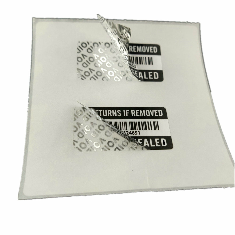 100PCS No RETURNS IF REMOVED Tamper Proof Warranty Void Label Sticker 2″ x 1″