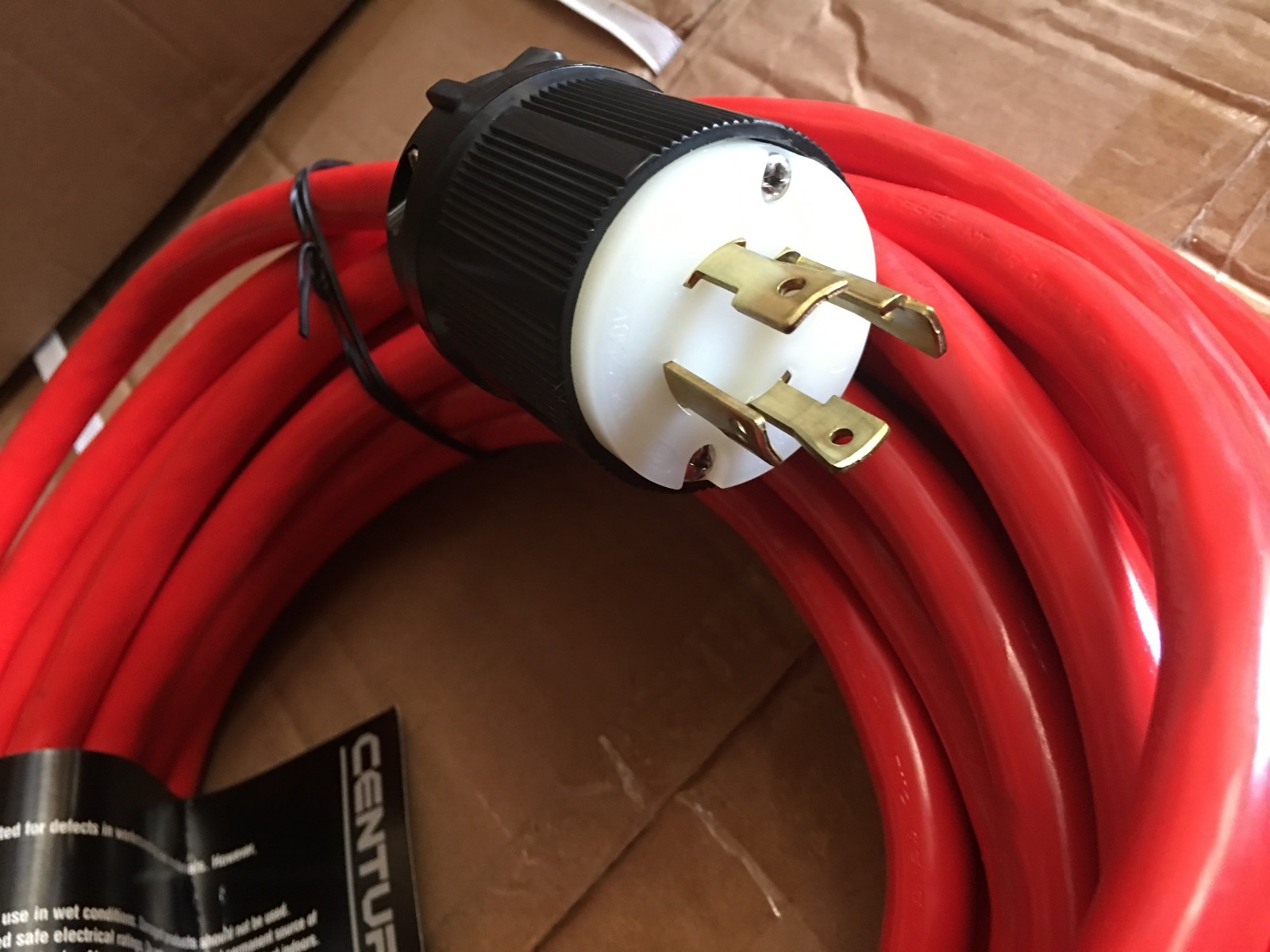 Generator Extension Cord 30A 50FT NEMA L14-30 10AWG Copper Wire UL with 3 outlet