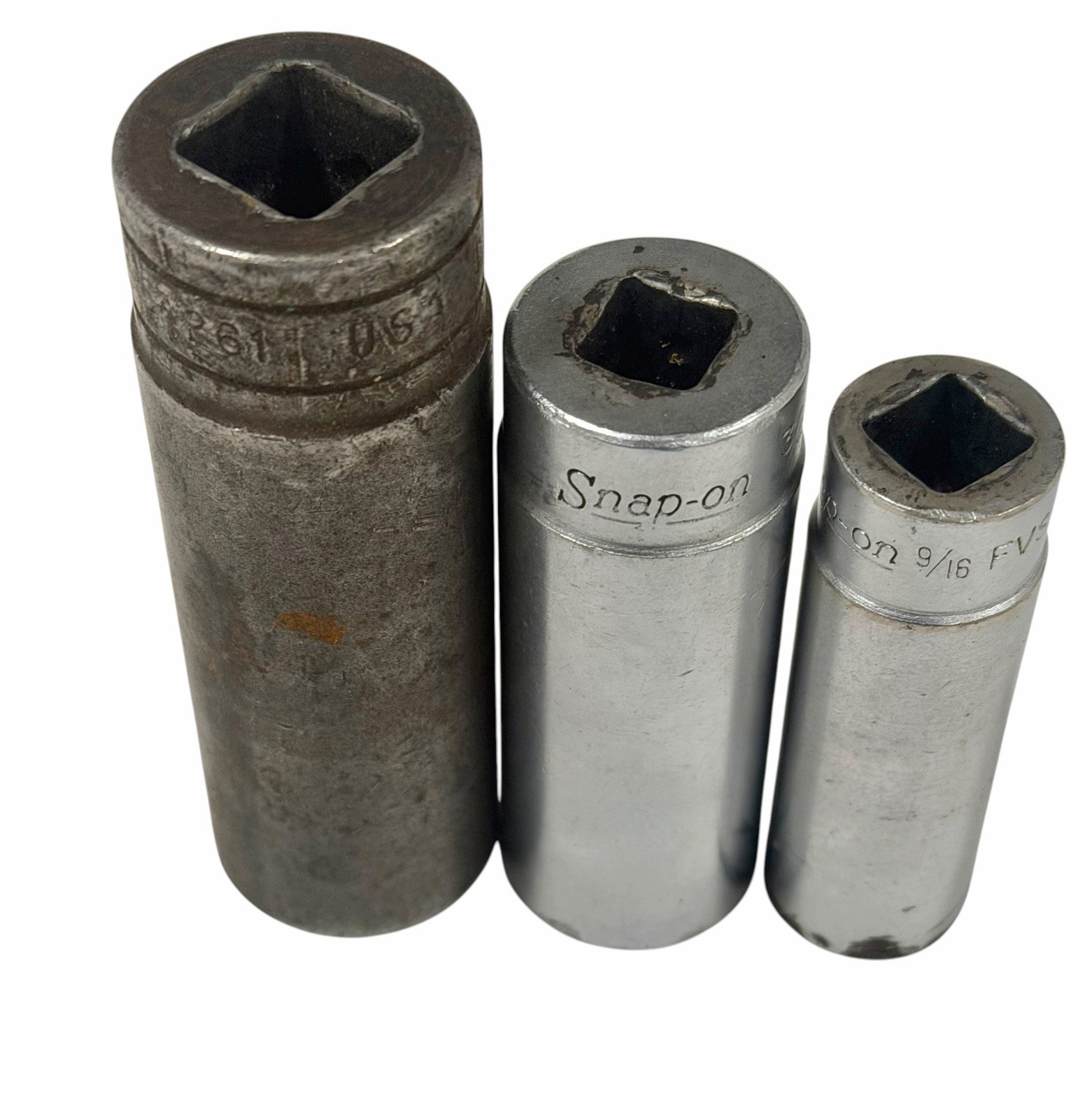 Vtg Snap On Sockets 12 PT. F181,F221, FVS181, FVS241,SW281, S261 Lot of 6