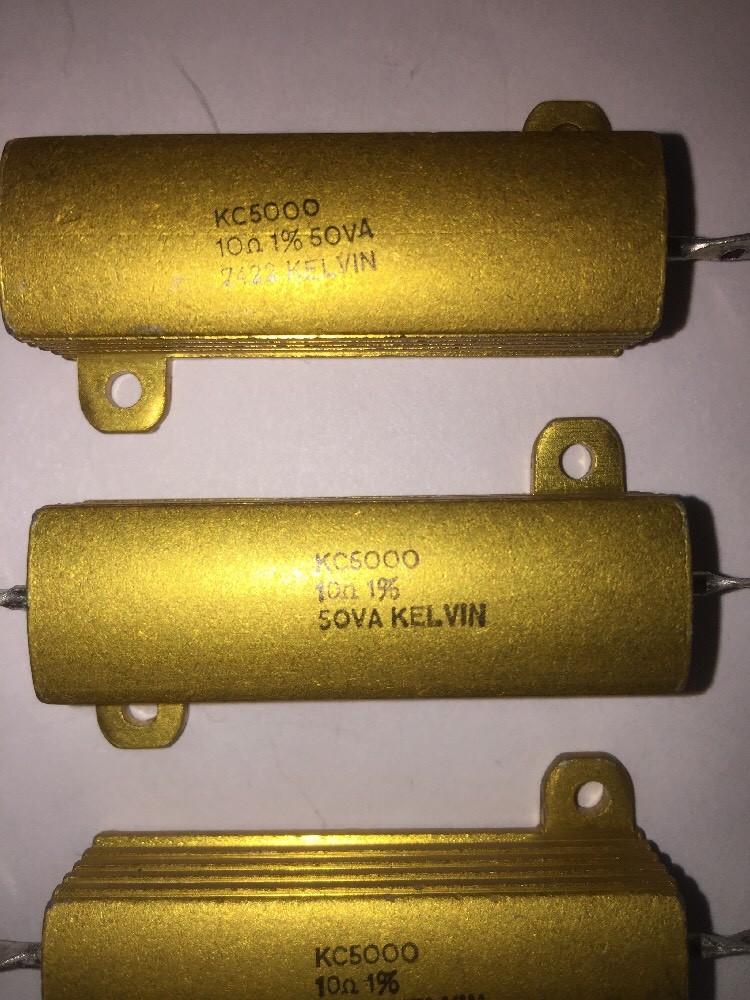 10 Ohm 50 Watt 1% Tolerance Resistor By SOVA KELVIN Brand New 3 Pack