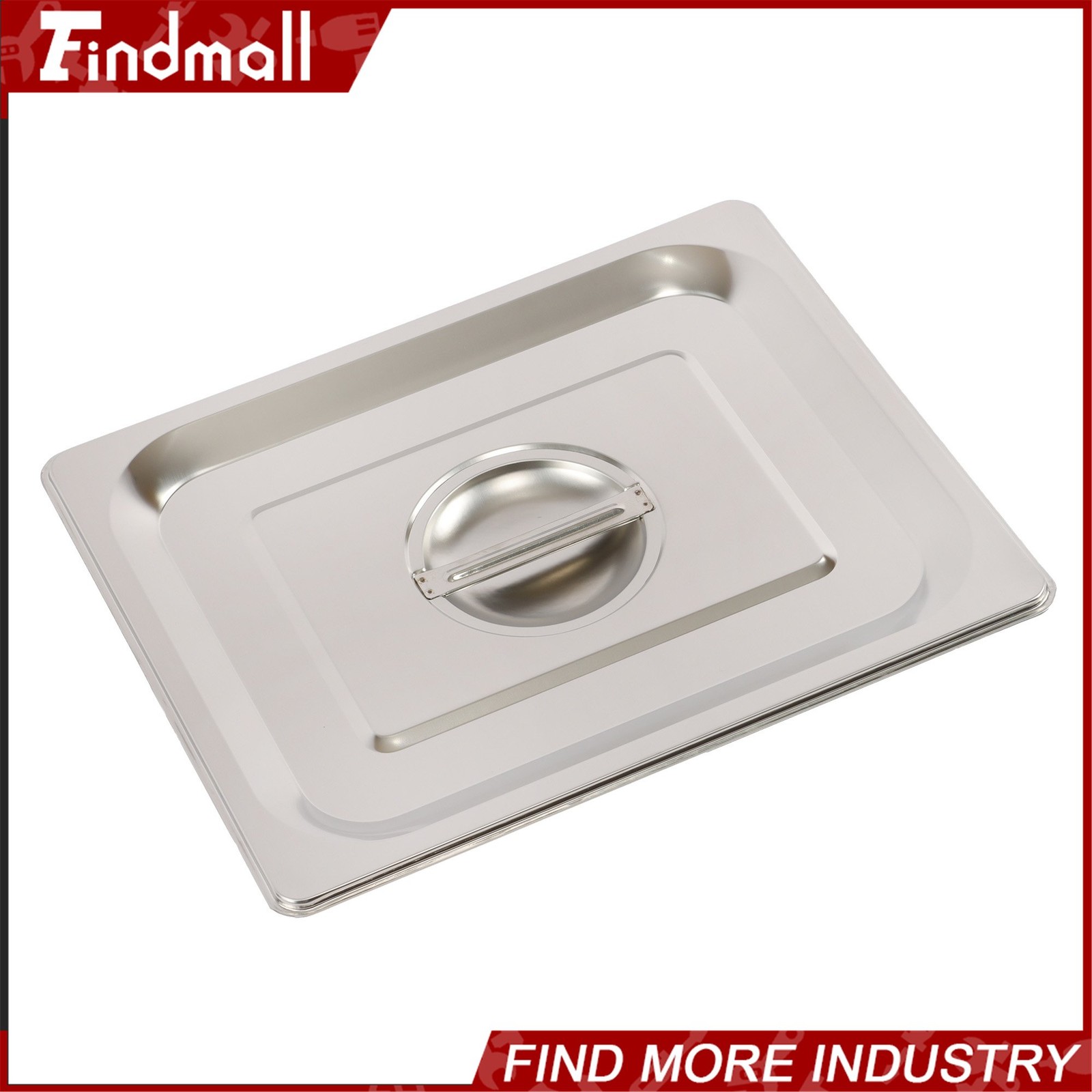 Findmall 2 Pack Hotel Pans 1/2 Size 6″ Deep Stainless Steel Steam Table with Lid